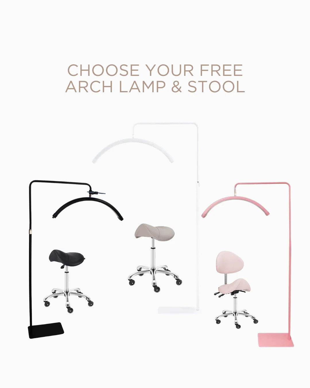 Beauty Lash Bed & Stool - Black