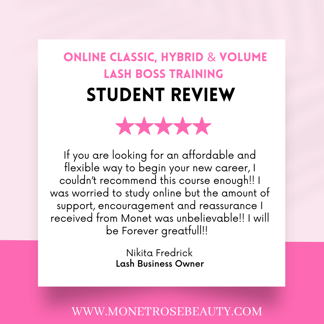 Online Classic, Hybrid & Volume Lash Boss Training